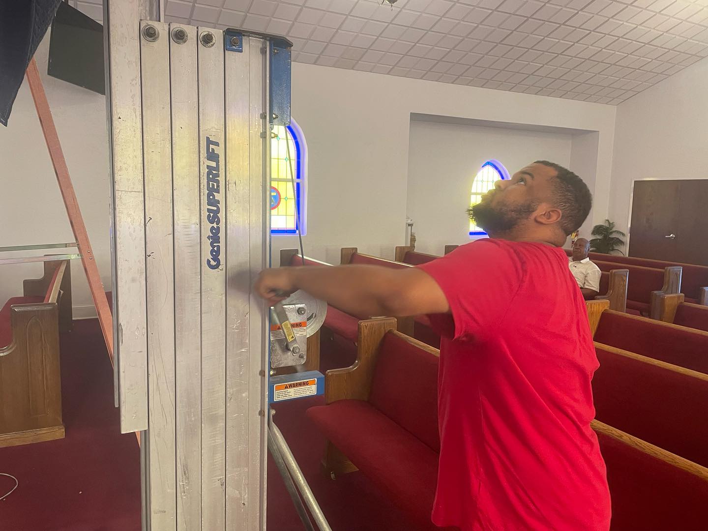 Church A/V installation work