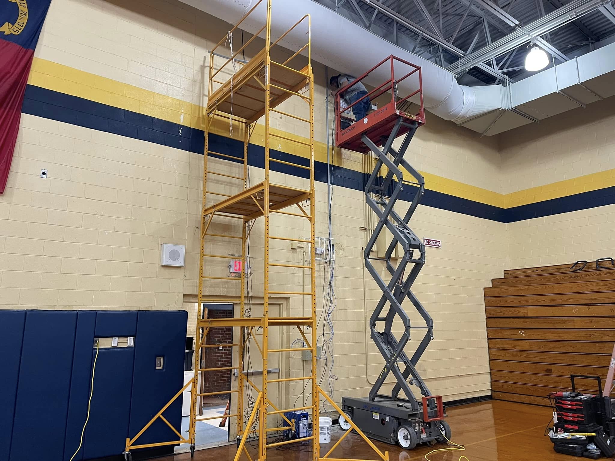 Commercial A/V installation work